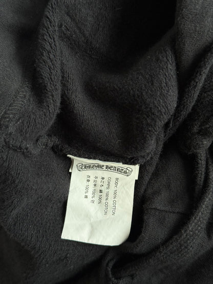 Chrome Hearts Black & White Horseshoe Logo Sweatpants