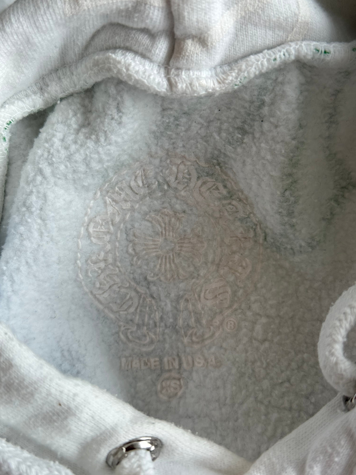 Chrome Hearts White Multicolor Stencil Hoodie