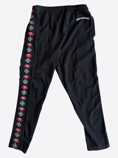 Chrome Hearts Black Matty Boy Chomper Cross Track Pants