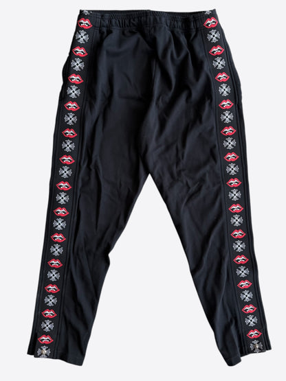 Chrome Hearts Black Matty Boy Chomper Cross Track Pants