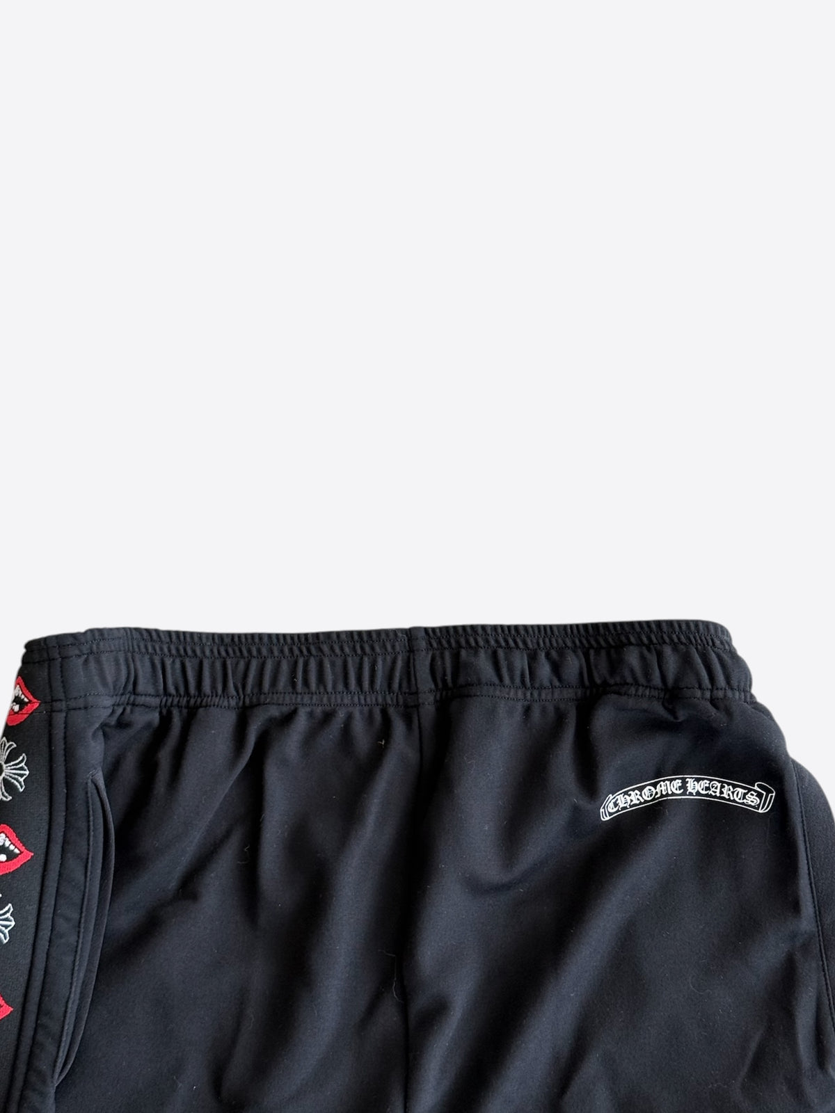 Chrome Hearts Black Matty Boy Chomper Cross Track Pants