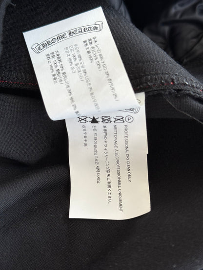 Chrome Hearts Black Matty Boy Chomper Cross Track Pants