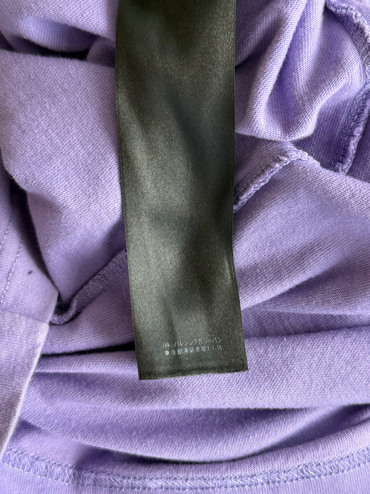 Balenciaga Purple & White Campaign Logo T-Shirt
