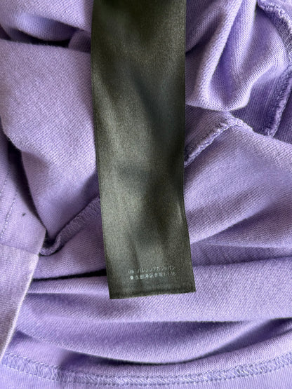Balenciaga Purple & White Campaign Logo T-Shirt