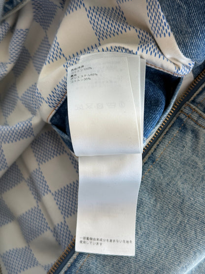 Louis Vuitton Light Blue Embroidered Logo Denim Jacket