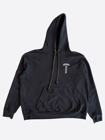Chrome Hearts Black & White T-Bar Logo Hoodie