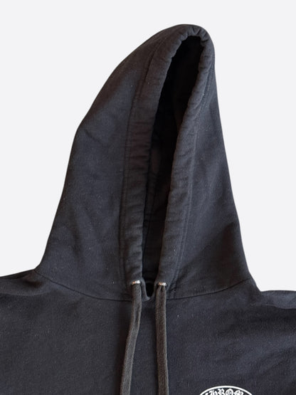 Chrome Hearts Black & White T-Bar Logo Hoodie