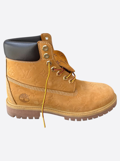 Louis Vuitton Timberland Wheat Monogram Boots