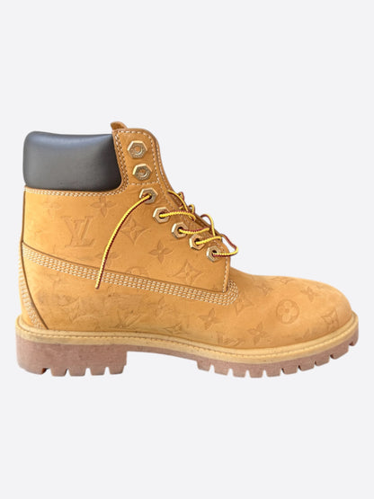 Louis Vuitton Timberland Wheat Monogram Boots