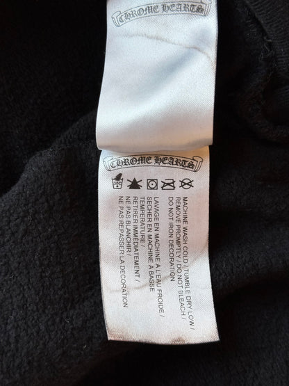 Chrome Hearts Black & White T-Bar Logo Hoodie
