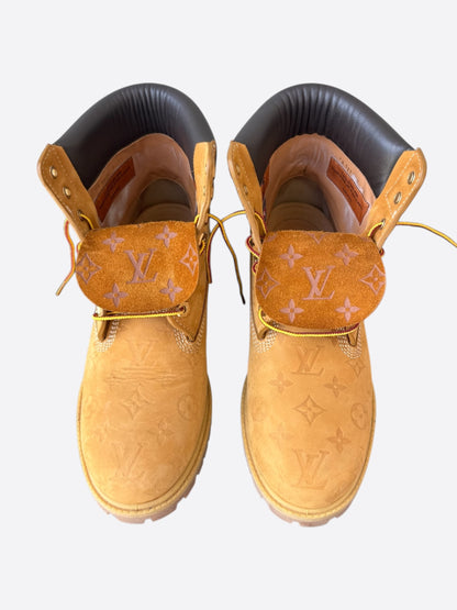 Louis Vuitton Timberland Wheat Monogram Boots