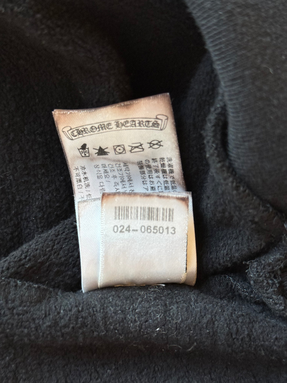 Chrome Hearts Black & White T-Bar Logo Hoodie