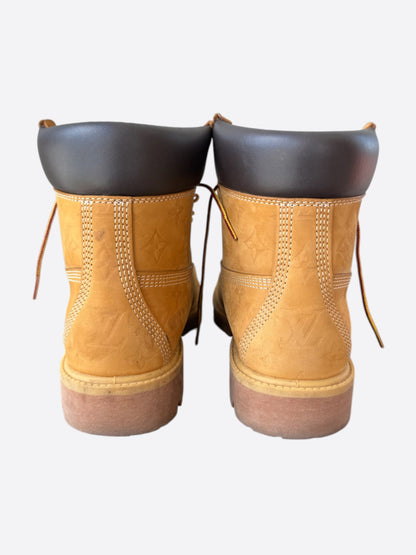 Louis Vuitton Timberland Wheat Monogram Boots