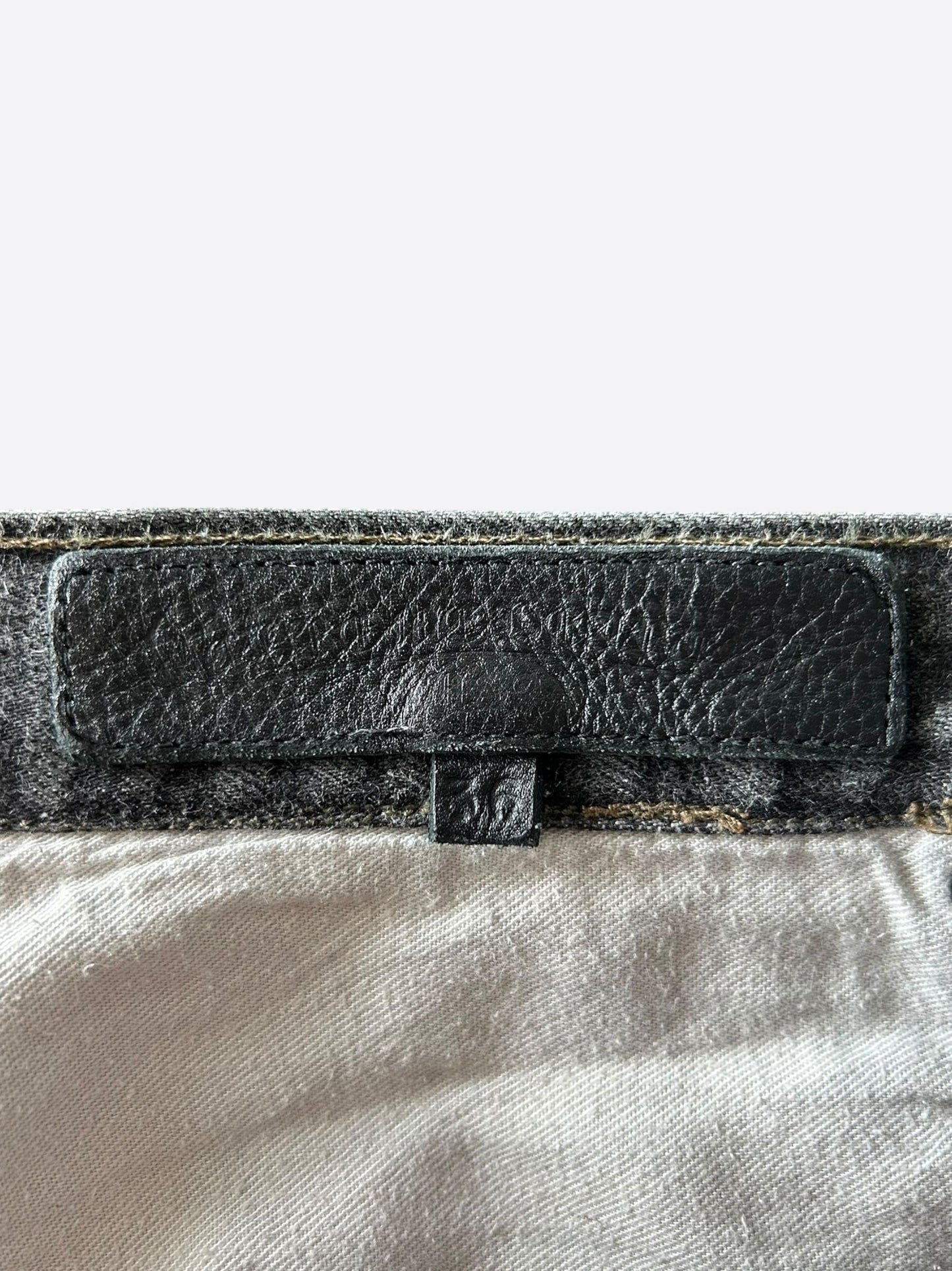 Chrome Hearts Black & Cheetah Cross Patch Jeans