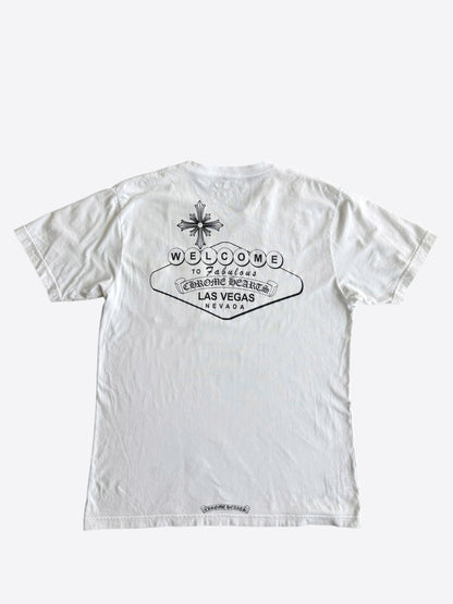 Chrome Hearts White & Black Welcome To Las Vegas T-Shirt