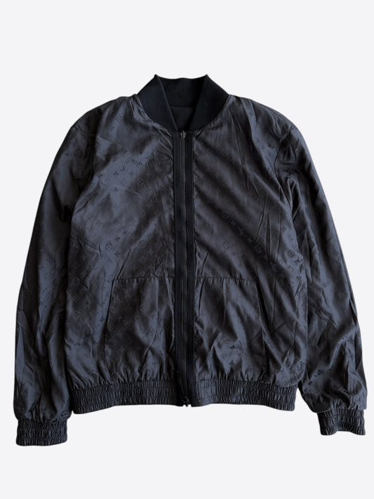 Louis Vuitton Black Monogram Reversible Bomber Jacket