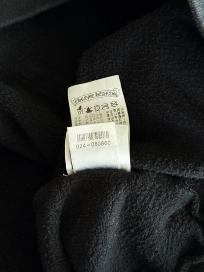 Chrome Hearts Black & White Script Logo Hoodie