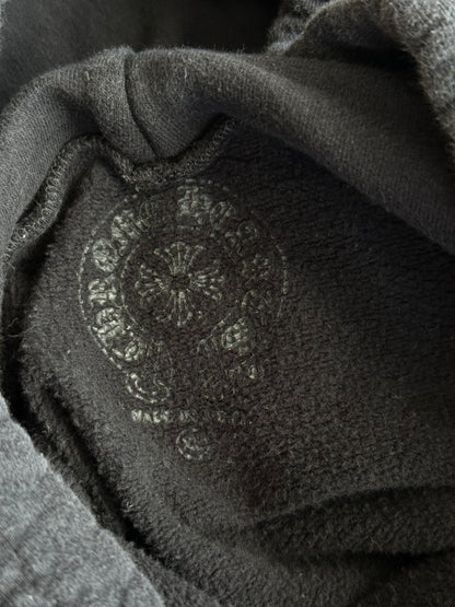 Chrome Hearts Black & White Script Logo Hoodie