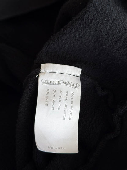 Chrome Hearts Black & White Script Logo Hoodie