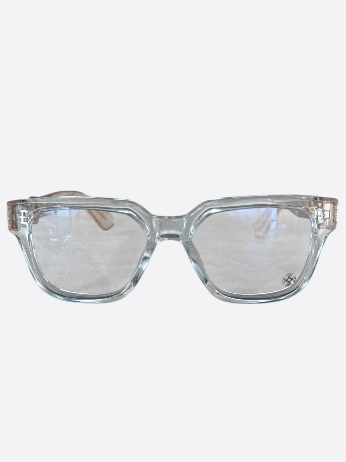 Chrome Hearts Clear & Gold Vagillionaire II Glasses