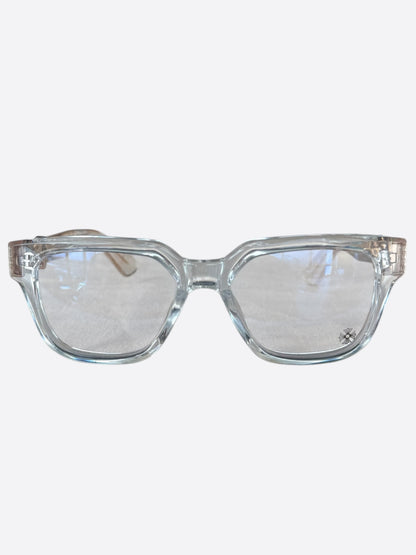 Chrome Hearts Clear & Gold Vagillionaire II Glasses
