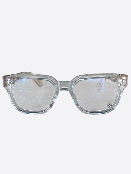 Chrome Hearts Clear & Gold Vagillionaire II Glasses