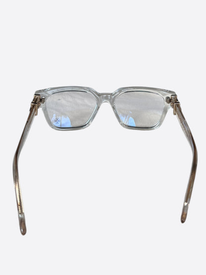 Chrome Hearts Clear & Gold Vagillionaire II Glasses