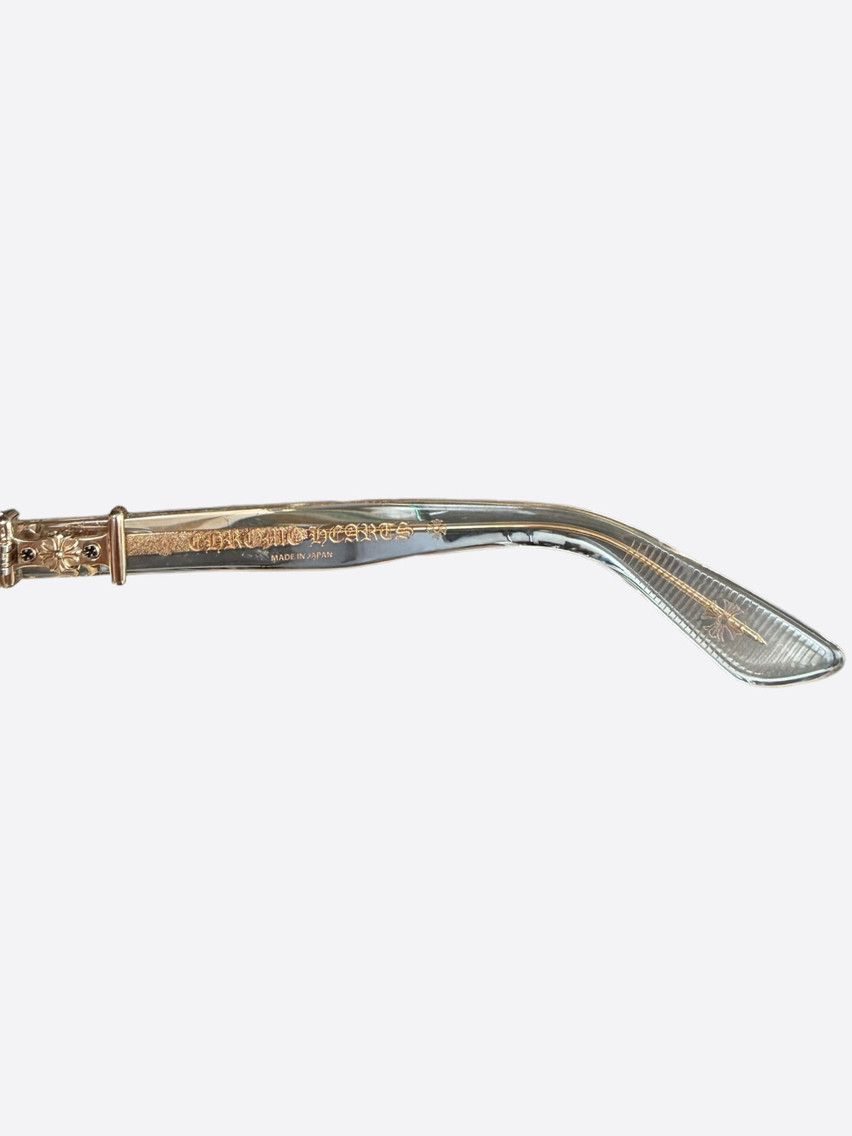 Chrome Hearts Clear & Gold Vagillionaire II Glasses