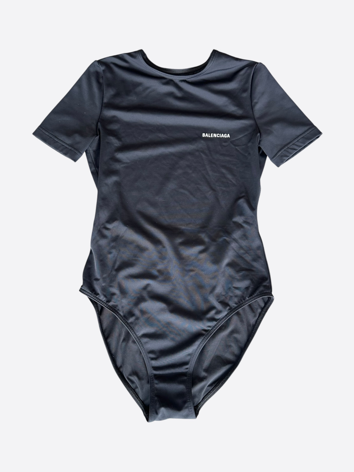 Balenciaga Black & White Logo Women's Swimsuit