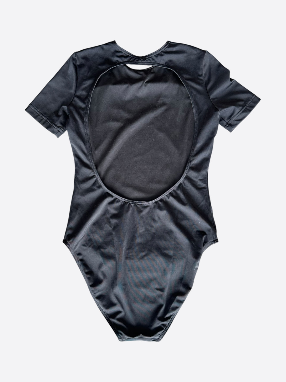Balenciaga Black & White Logo Women's Swimsuit