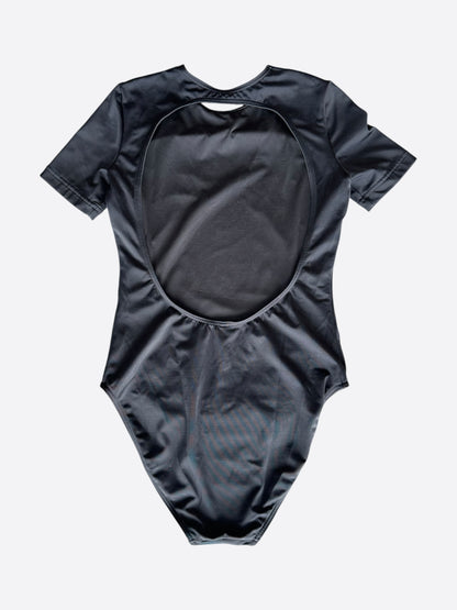 Balenciaga Black & White Logo Women's Swimsuit