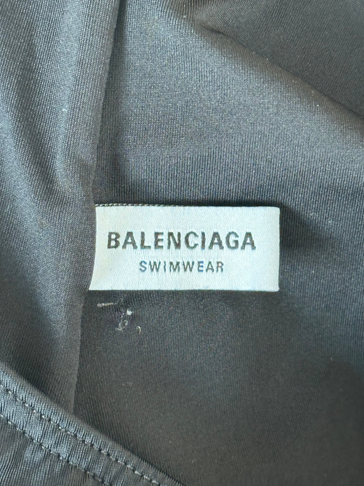 Balenciaga Black & White Logo Women's Swimsuit