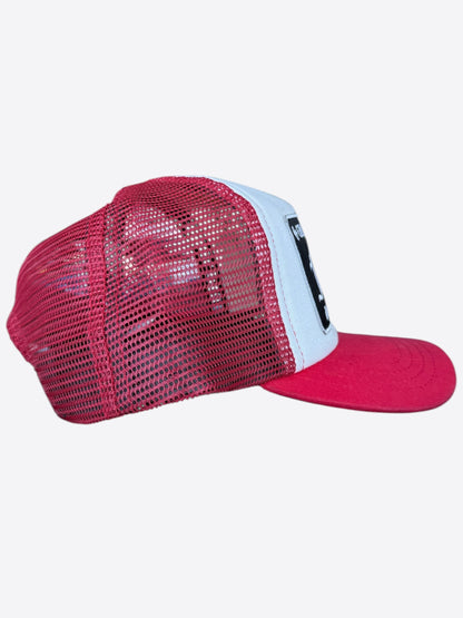 Chrome Hearts Red & White F**K Trucker Hat