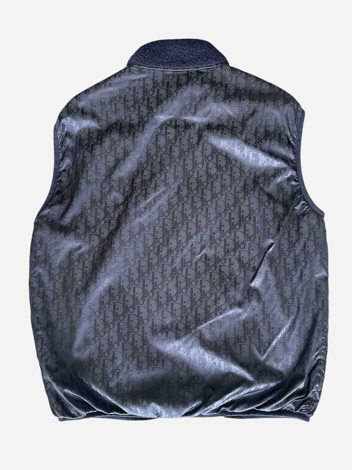 Dior Navy Oblique Hybrid Fleece Vest