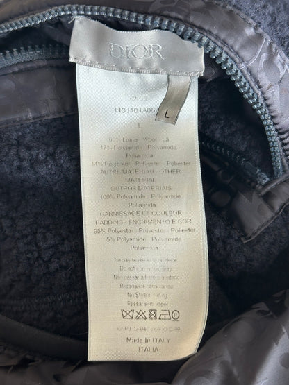 Dior Navy Oblique Hybrid Fleece Vest