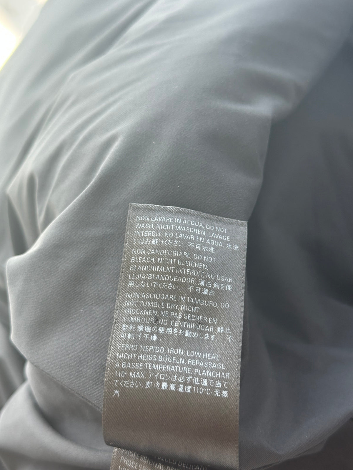 Balenciaga Black & White All Over Logo Puffer Jacket