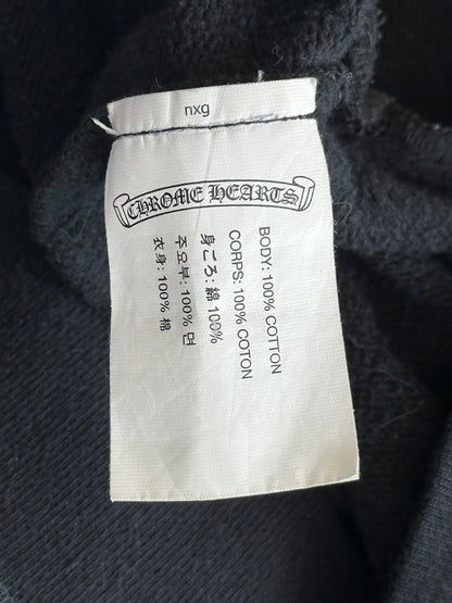 Chrome Hearts Black & White Horseshoe Chomper Logo Hoodie
