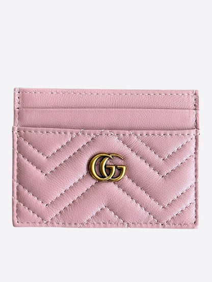 Gucci Pink GG Marmont Card Holder