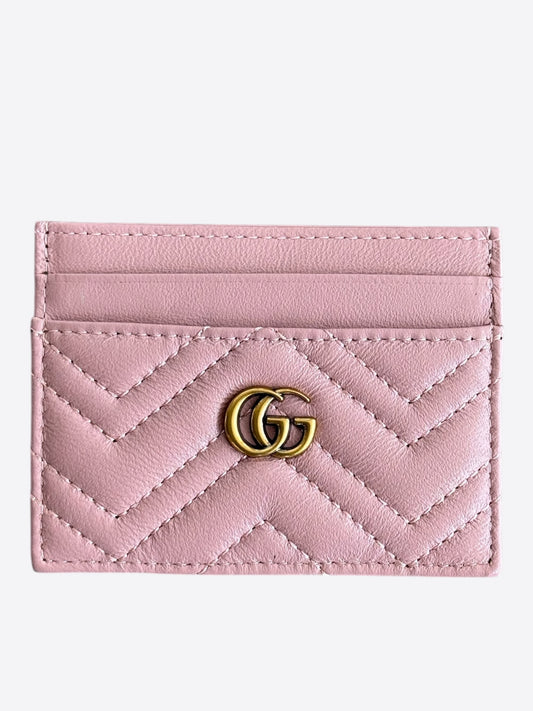 Gucci Pink GG Marmont Card Holder