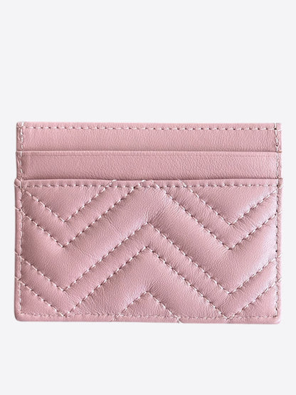 Gucci Pink GG Marmont Card Holder