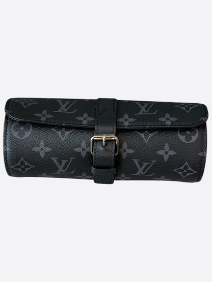 Louis Vuitton Monogram Eclipse 3 Watch Roll
