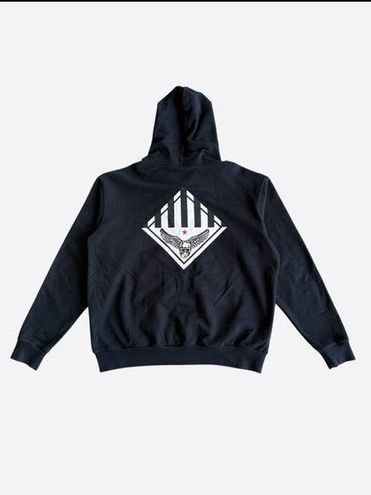 Chrome Hearts Black & White Foti Graphic Zip Up Hoodie