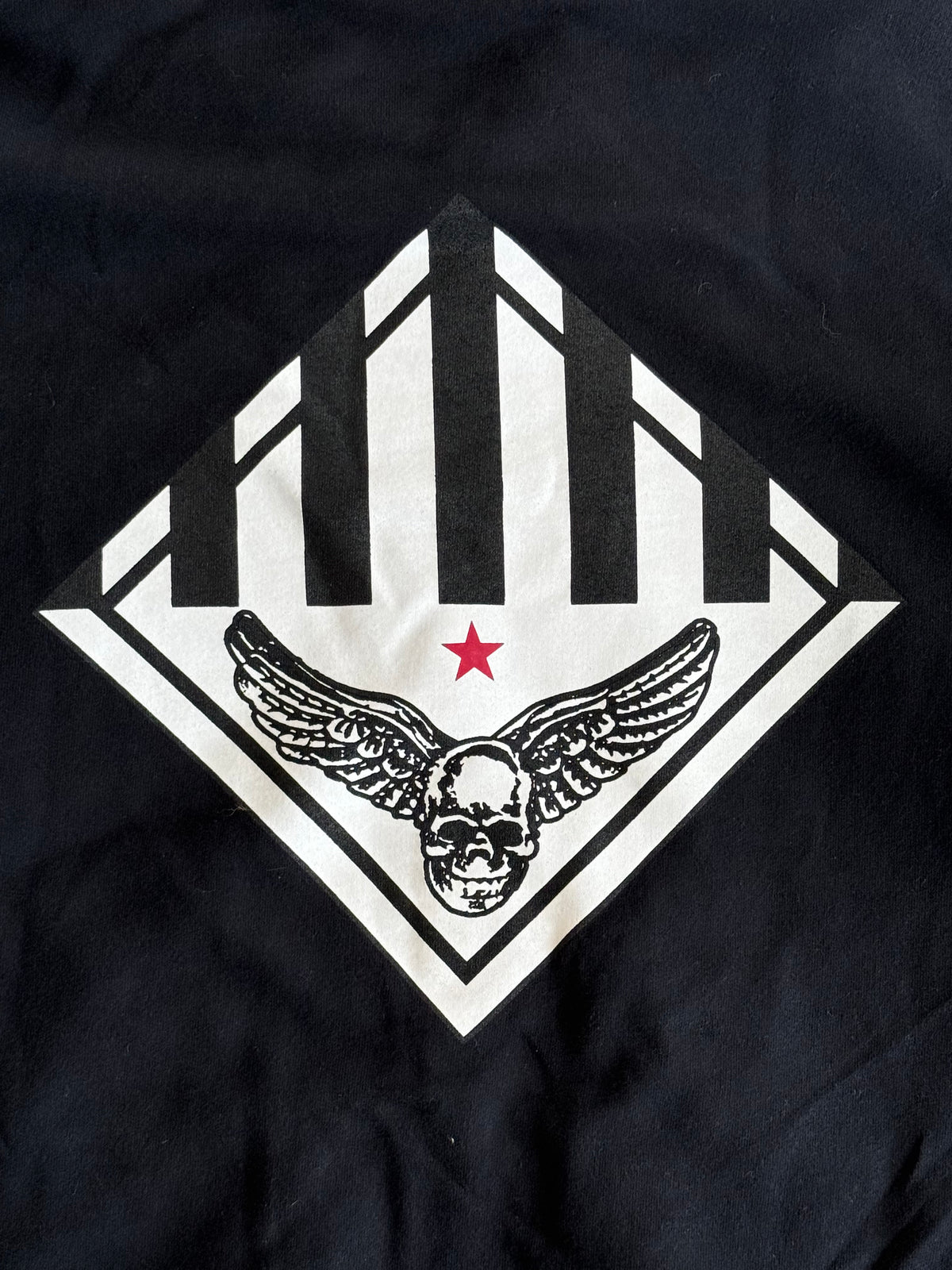 Chrome Hearts Black & White Foti Graphic Zip Up Hoodie