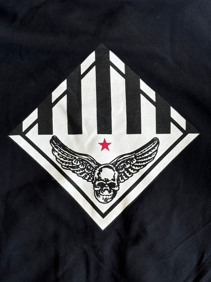 Chrome Hearts Black & White Foti Graphic Zip Up Hoodie