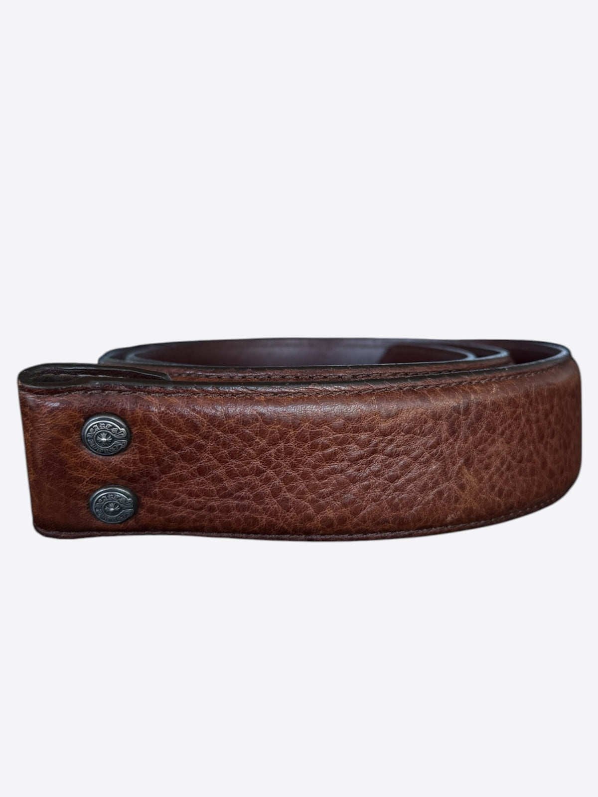 Chrome Hearts Brown Leather Belt