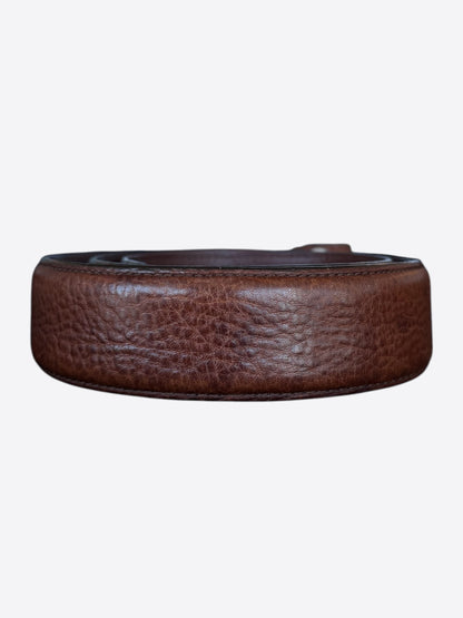 Chrome Hearts Brown Leather Belt