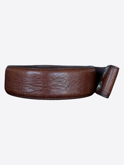 Chrome Hearts Brown Leather Belt