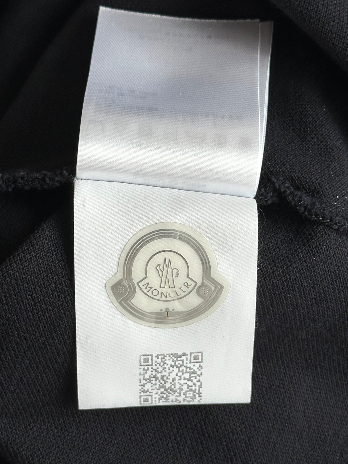 Moncler Navy & White Logo Patch Polo T-Shirt