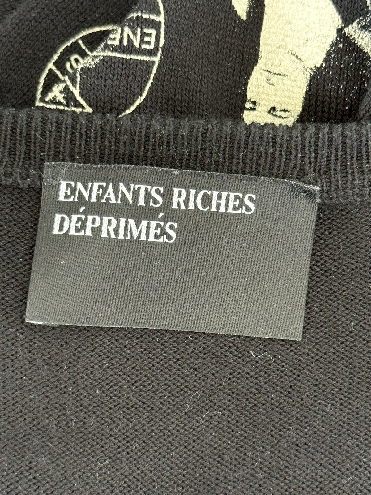 Enfants Riches Deprimes Black & White They Broke Me Hockey Jersey Sweater