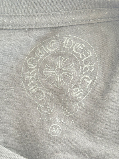 Chrome Hearts Black & Red Honolulu Exclusive Hibiscus Flower Longsleeve T-Shirt